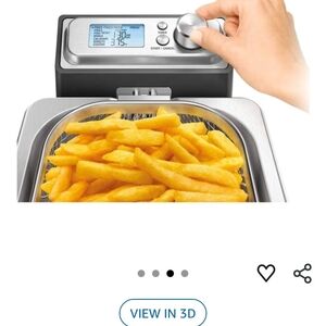 Digital Air Fryer with Display and Control Knob